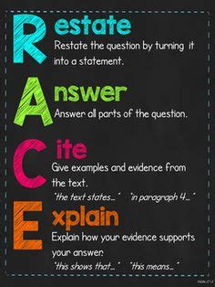 what does the c in race stand for in writing
