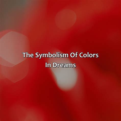 what does the color red mean in a dream biblically