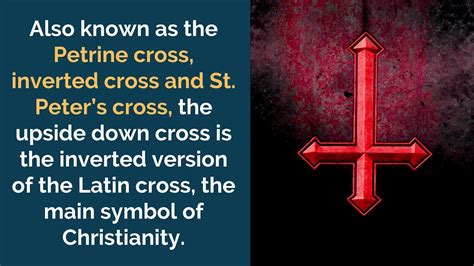 what does the cross upside down mean