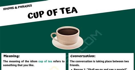 What Does The Expression Cup Of Tea Mean
