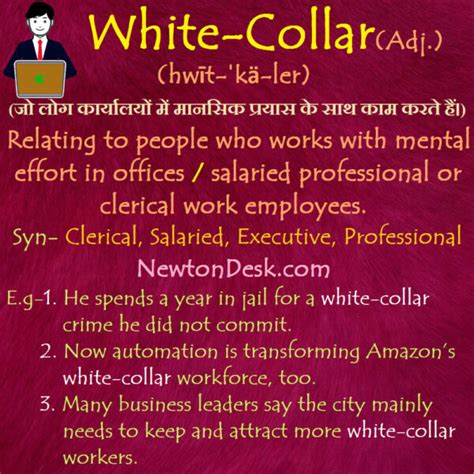 What Does The Expression White-Collar Mean