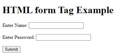 what does the form tag in html represent
