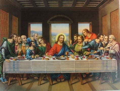 what does the last supper painting depict