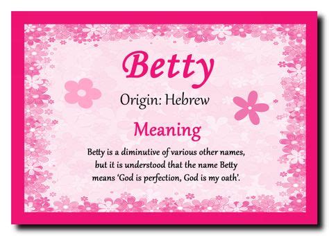 what does the name betty mean