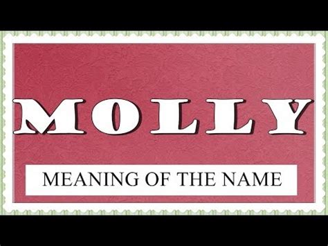 what does the name molly mean in the bible