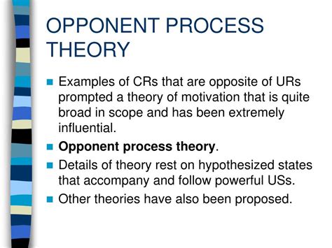 what does the opponent process theory not explain