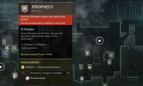 What Does The Prophecy Dungeon Drop