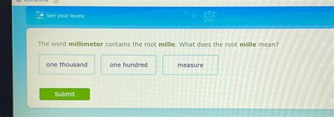 what does the root mille mean