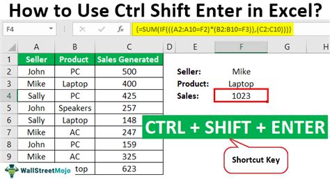 what does the shortcut control shift l do in excel