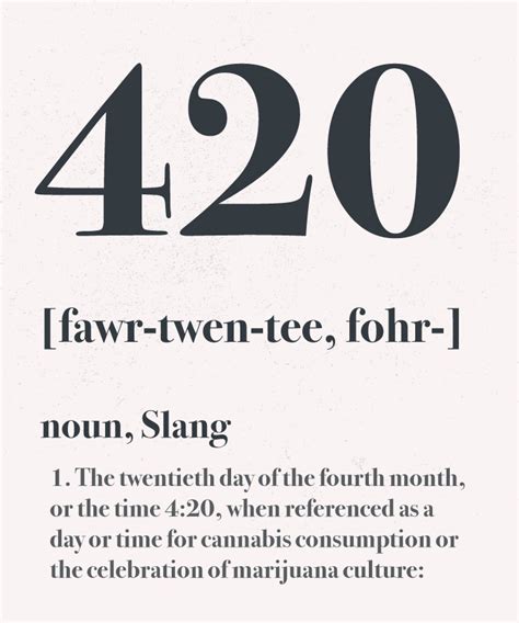 what does the slang 420 mean