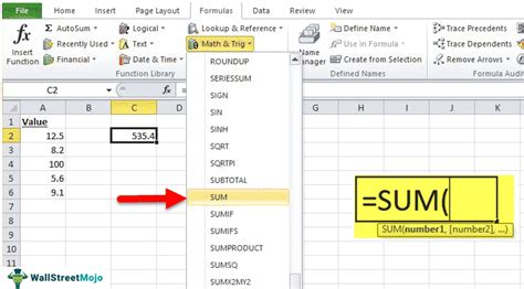 Excel Sum Function Explained