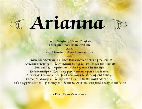 what does the word arianna mean