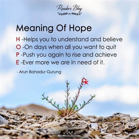what does the word hope mean