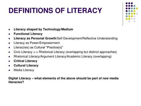 what does the word literacy mean
