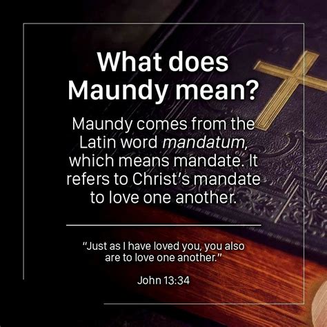 what does the word maundy mean