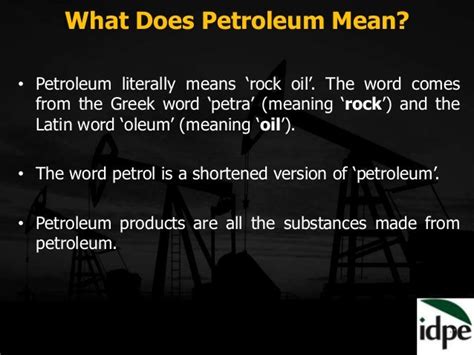 what does the word petroleum mean