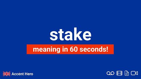 what does the word stake mean