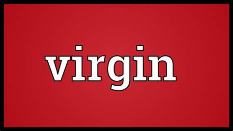 what does the word virginity mean