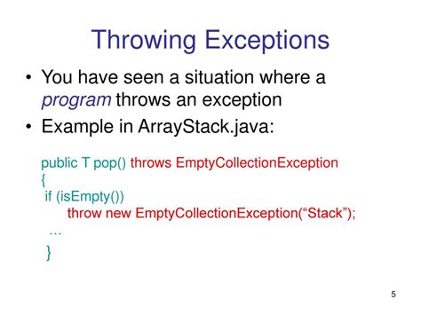 what does throws exception do in java
