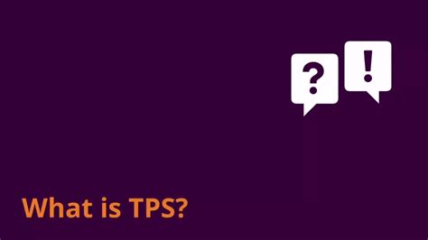what does tps mean in text