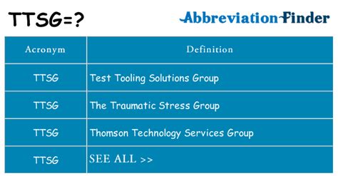what does ttsg mean