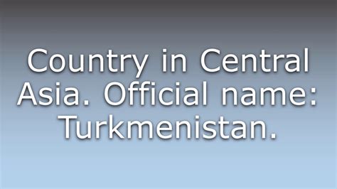 what does turkmenistan mean