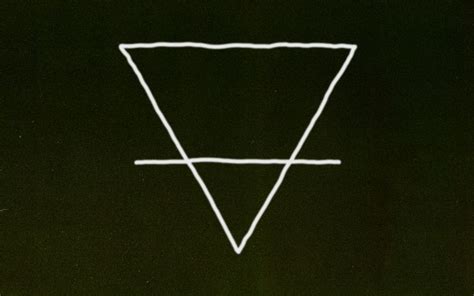 what does upside down triangle represent