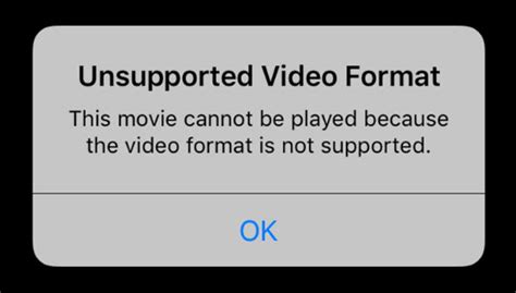What Does Video Format Not Supported Mean
