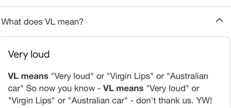 what does vl mean