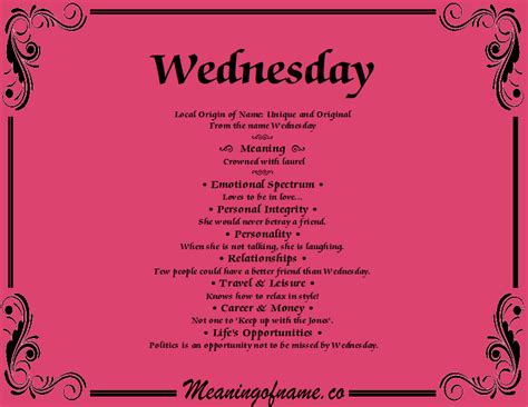 what does wednesday means