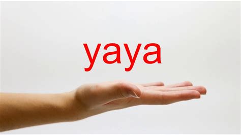what does yaya mean in english