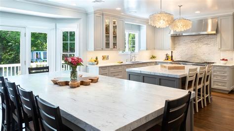 Why Have One Kitchen Island When You Can Have a Double Kitchen Island? in 2020 Double island