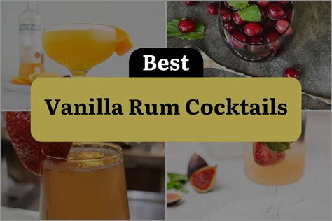 what drinks to make with vanilla rum