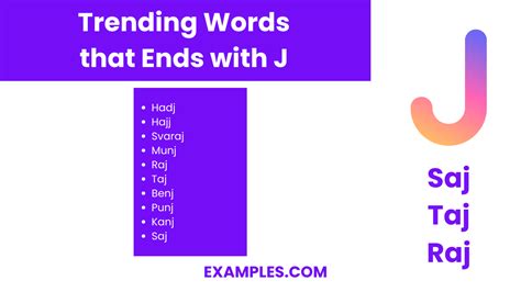 What Ends With J