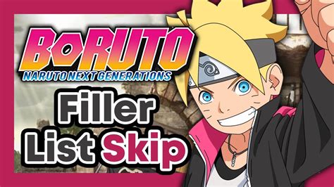 what filler episodes to skip in boruto