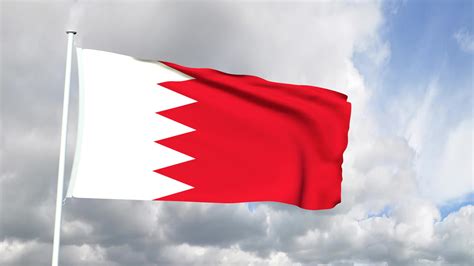 what flag looks like bahrain with a cross