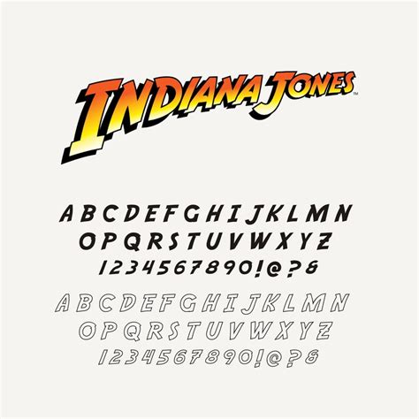 what font is indiana jones