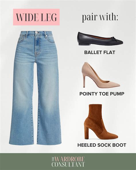what footwear should.i wear with wide leg jeans