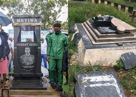 what happened to senzo meyiwa tombstone