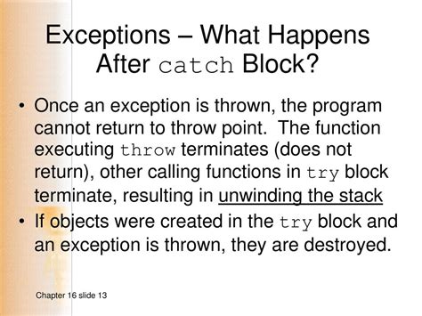 What Happens If We Throw An Exception In Catch Block