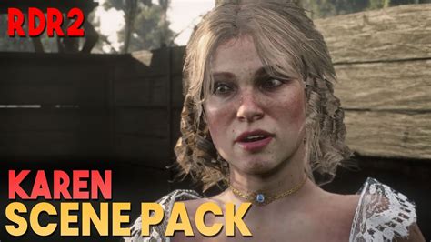 Red Dead Redemption 2 Karen sexy cleavage YouTube
