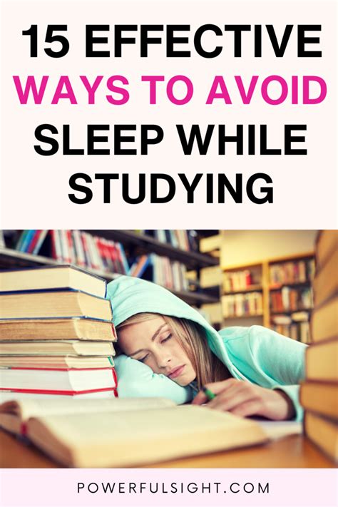 what helps to avoid sleep while studying