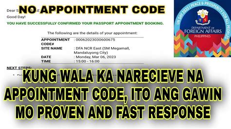  62 Free What If No Appointment Code Received From Dfa Best Apps 2023
