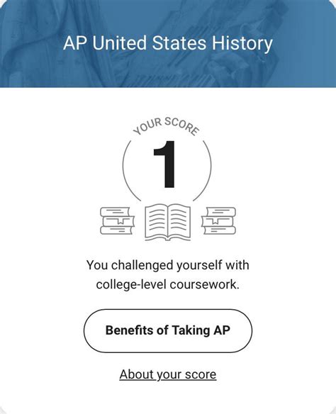 what if you get a 1 on an ap exam