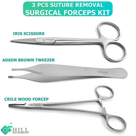 what instruments are needed to remove sutures correctly