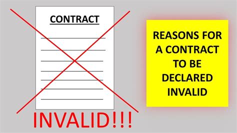 what invalidates a contract