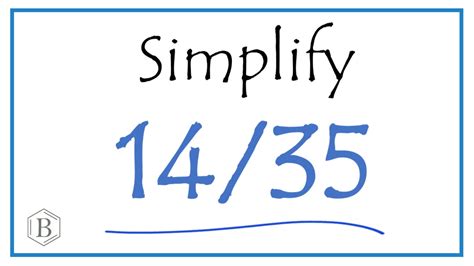 what is 14/35 simplified