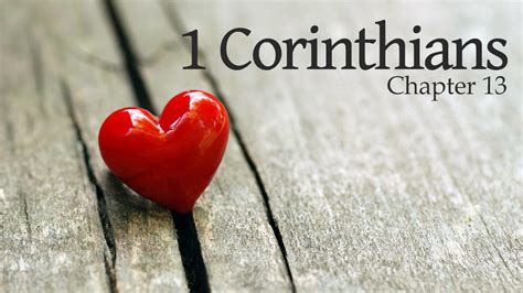 what is 1st corinthians 13 about
