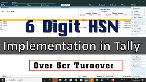 What Is 6 Digit Hsn Code