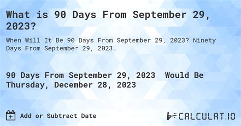what is 90 days from 09/05/2023